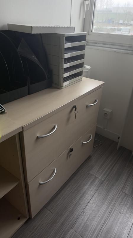 Armoire basse 80 - Bois - Bois Clair