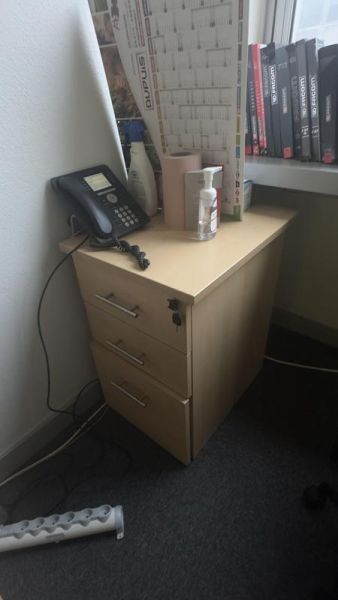 Caisson sans roulettes - Bois - Bois Clair