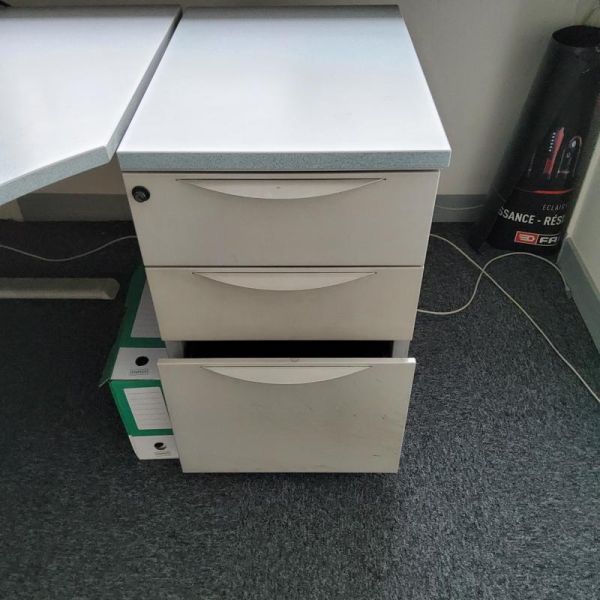 Caisson sans roulettes - Bois  - Gris Clair