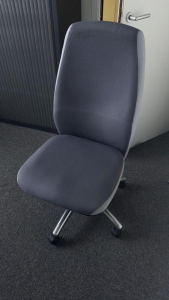 Fauteuil De Bureau - Tissu Et Métal - Gris