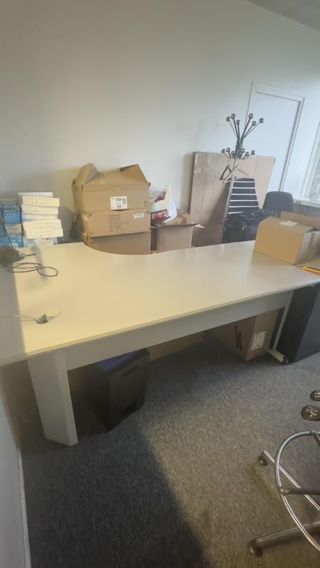 Bureau 180 d’angle G - Bois Et Metal - Gris