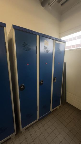 Casier Vestiaire - Metal - Bleu Et Gris