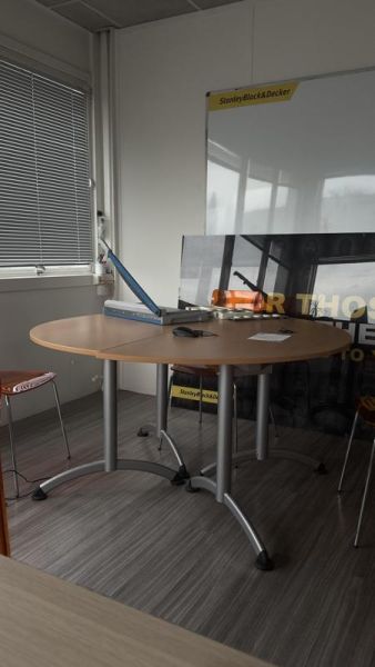 Table de réunion  - Bois Et Métallique - Bois et gris