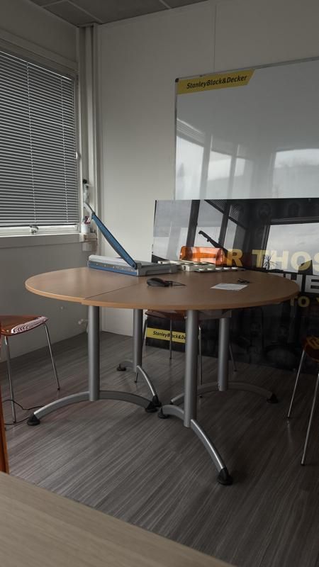 Table de réunion  - Bois Et Métallique - Bois et gris