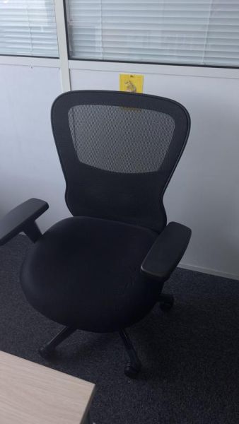 Fauteuil de bureau  - Tissu résille  - Noir