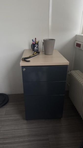 Caisson sans roulettes - Bois Et Métal - Bois Clair