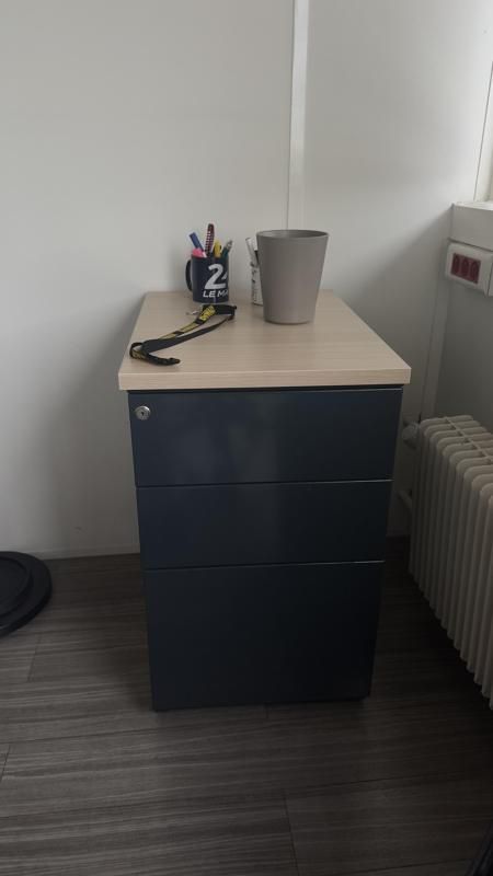 Caisson sans roulettes - Bois Et Métal - Bois Clair