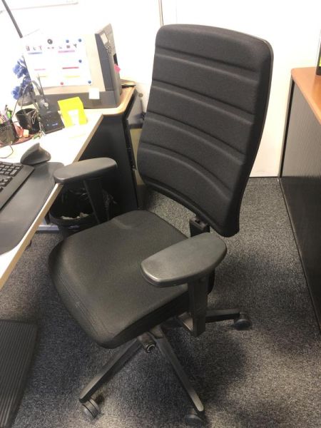 Fauteuil de bureau - Tissu - Noir