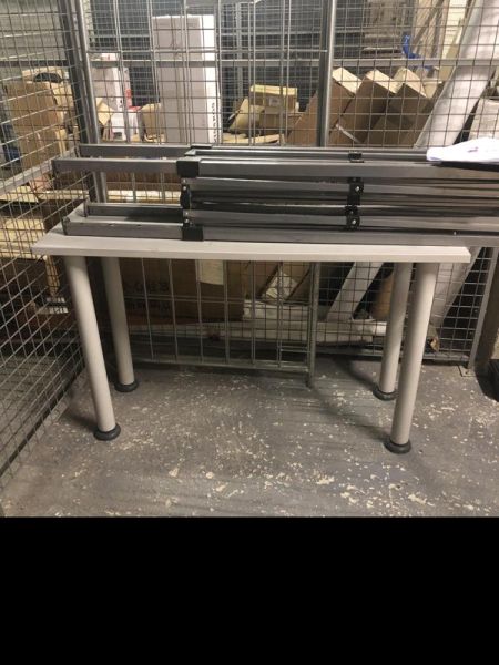 Table  - Bois Et Metal - Gris