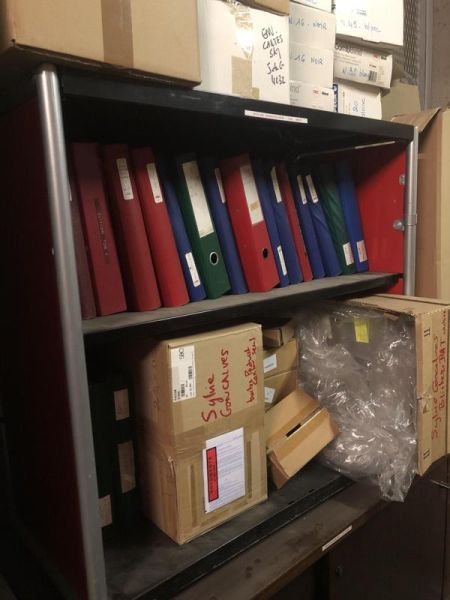 Étagère - Métal - Rouge Et Noir