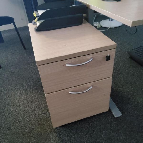 Caisson à roulettes - Bois - Bois Clair