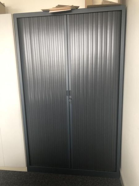 Armoire haute 120 - Métal  - Gris foncé