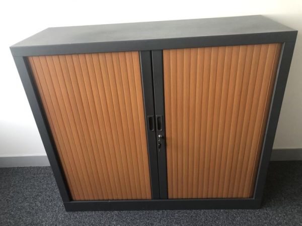 Armoire haute 120 - Métal - Gris foncé