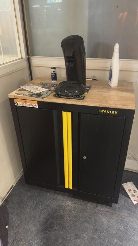 Armoire basse 75 - Métal - Jaune Et Noir