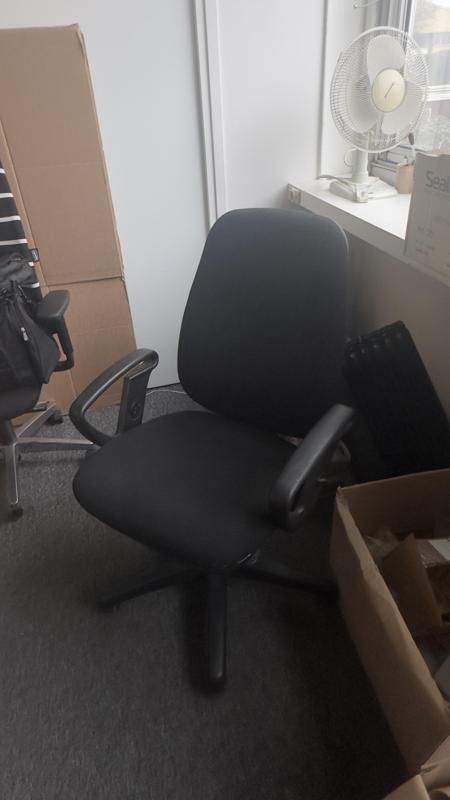 Fauteuil de bureau - Tissu - Noir