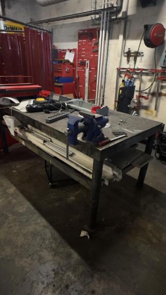 Plan de travail métal - Metal - Rouge Et Noir