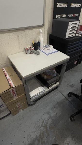 Desserte - Bois Et Métal - Bois et gris