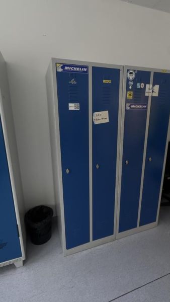 Casier Vestiaire - Metal - Bleu Et Gris