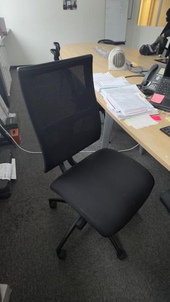 Fauteuil de bureau - Tissu - Noir