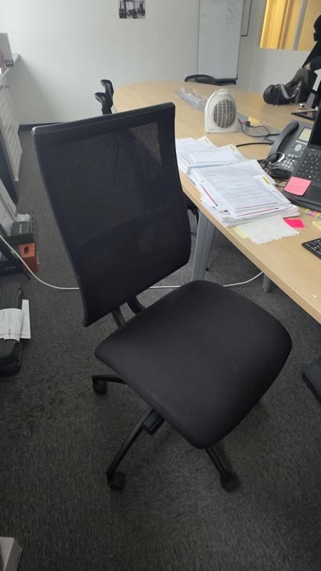 Fauteuil de bureau - Tissu - Noir