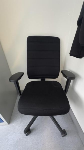 Fauteuil de bureau - Tissu - Noir