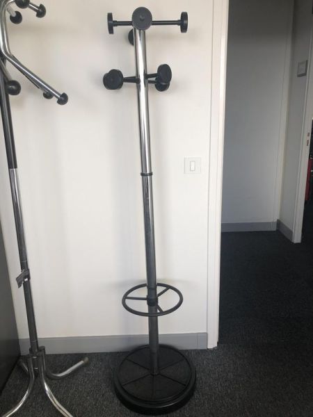 Porte-manteau - Métal - Noir Et Inox