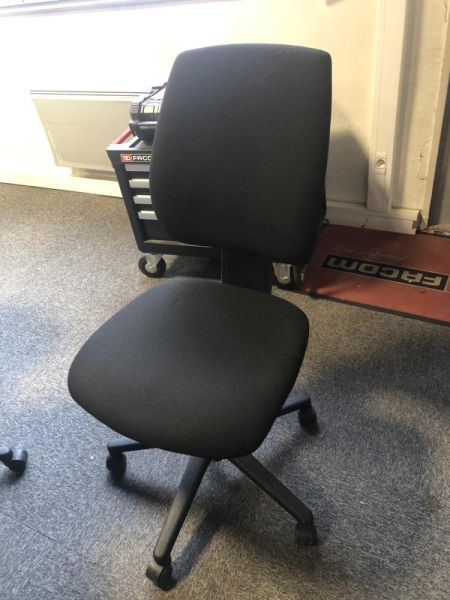 Fauteuil de bureau - Tissu - Noir