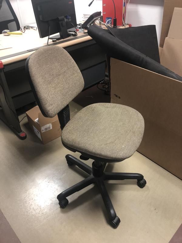 Fauteuil de bureau - Tissu - Marron