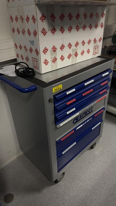 Servante Expert - Métal - Bleu Et Gris