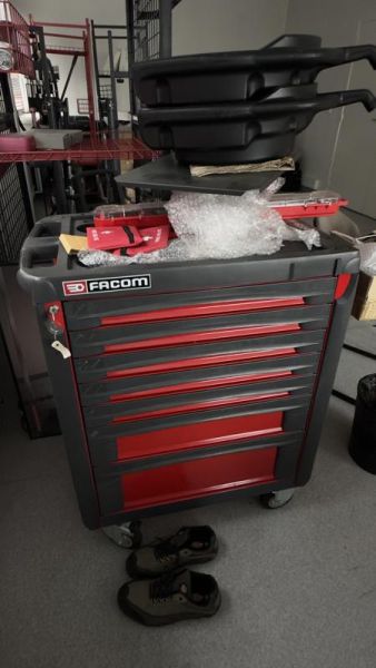 Servante Facom - Métal - Rouge Et Noir