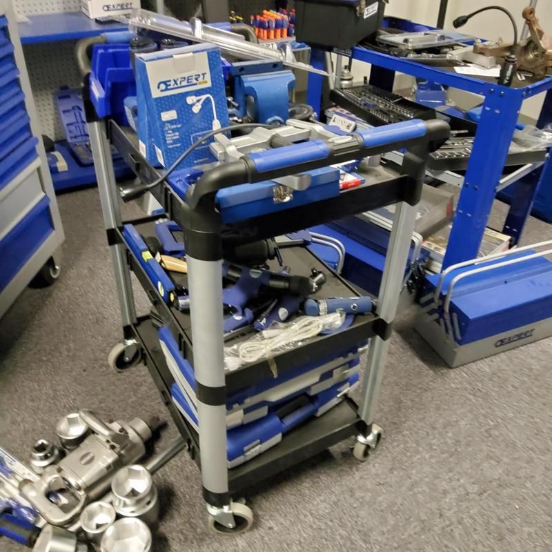 Chariot Expert - Métal - Gris et bleu