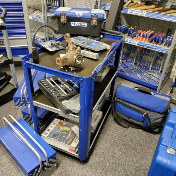 Chariot Expert - Métal - Gris et bleu